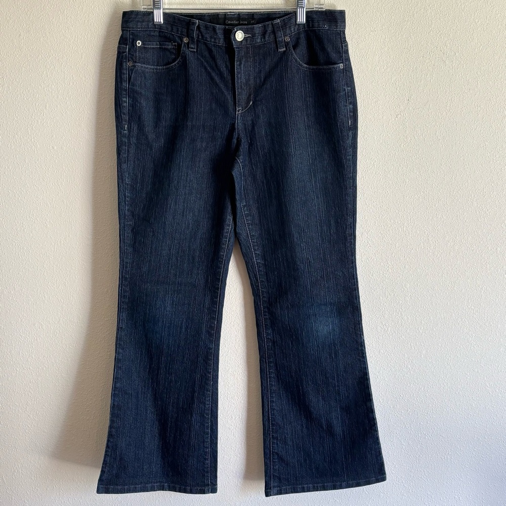 Calvin Klein Jeans Women's Dark Wash Mid-Rise Jeans SZ 31/12
